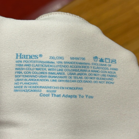Hanes bra 2XL light beige plus size bra wireless bra neutral - Picture 3 of 5